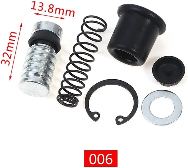 Motorcycle Clutch Brake Master Cylinder Piston Plunger Repair Kit Red 12 7mm - Image 3